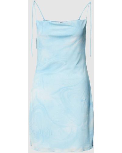 EDITED Mini-jurk Met All-over Print - Blauw