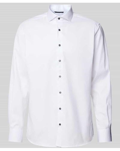 Eterna Modern Fit Business-Hemd mit Kentkragen - Weiß