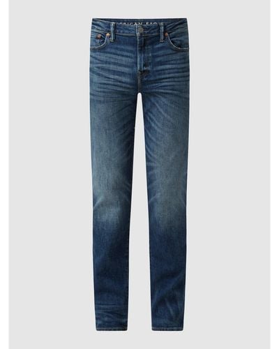 American Eagle Slim Straight Fit Jeans mit Stretch-Anteil - Blau