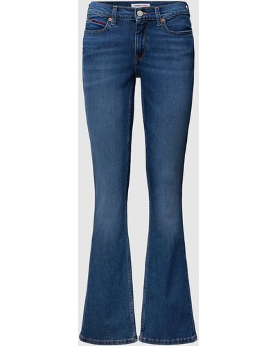 Tommy Hilfiger Bootcut Jeans mit Label-Patch Modell 'Maddie' - Blau