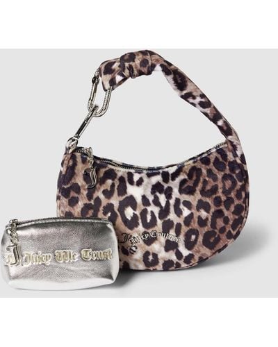 Juicy Couture Handtasche mit Label-Applikation Modell 'BLOSSOM' - Natur