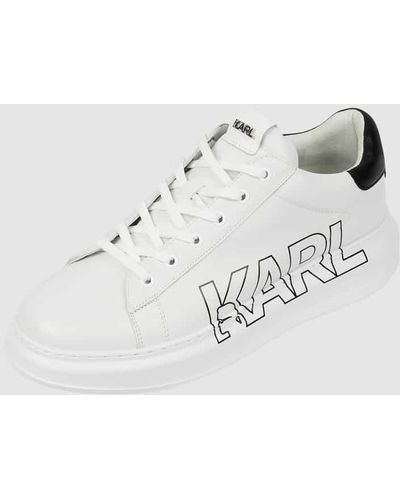Karl Lagerfeld Sneaker aus Leder - Natur