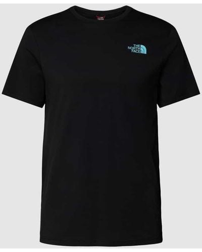 The North Face T-Shirt mit Label-Print - Schwarz