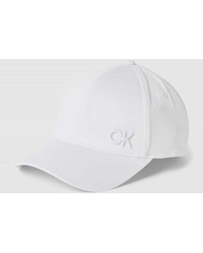 Calvin Klein Basecap mit Logo-Stitching - Weiß