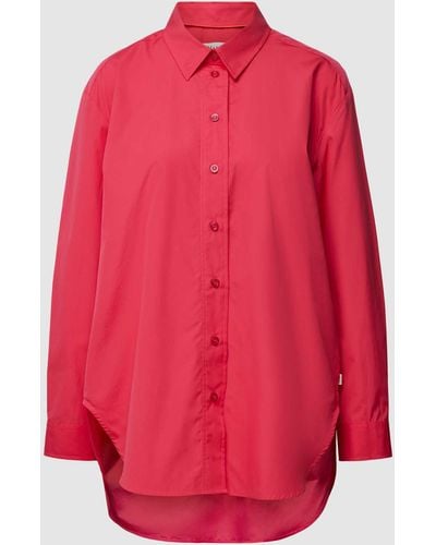 maerz muenchen Overhemdblouse Met Zijsplitten - Rood