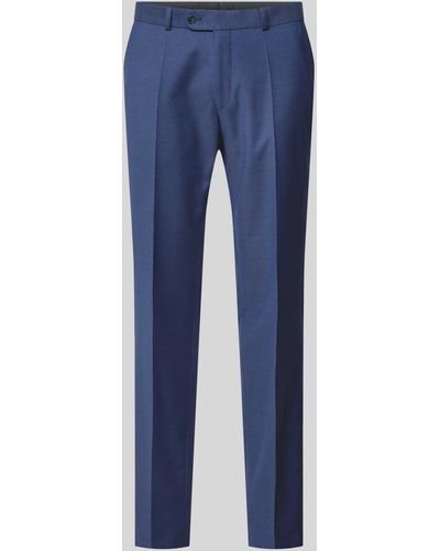 Carl Gross Regular Fit Pantalon Met Persplooien - Blauw