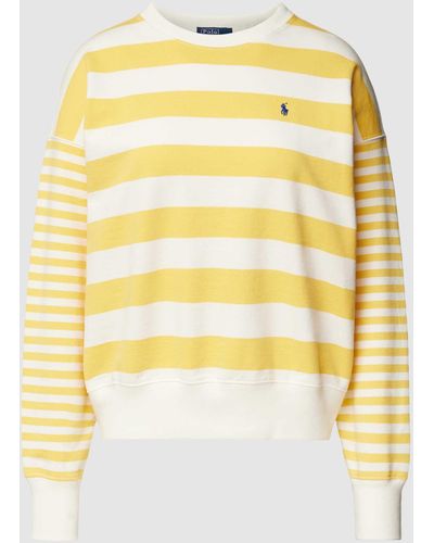 Polo Ralph Lauren Sweatshirt mit Streifenmuster - Gelb