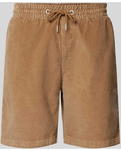 Mazine Regular Fit Shorts mit elastischem Bund Modell 'Gales' - Natur