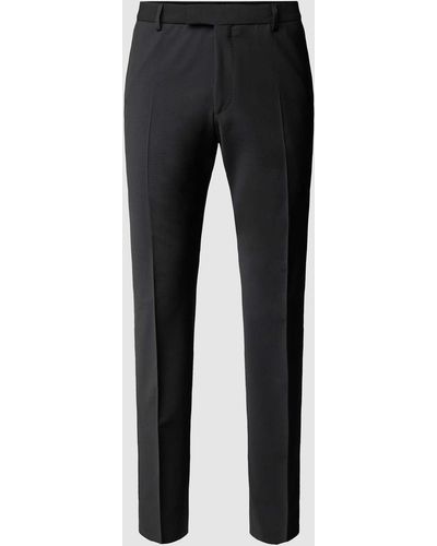 Strellson Slim Fit Pantalon Met Stretch 'flex Cross' - Zwart