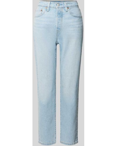 Levi's Straight Leg Jeans im 5-Pocket-Design Modell 'WOW ME OVER' - Blau