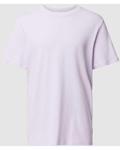 ARMEDANGELS T-Shirt mit Label-Detail Modell 'MAARKOS' - Lila