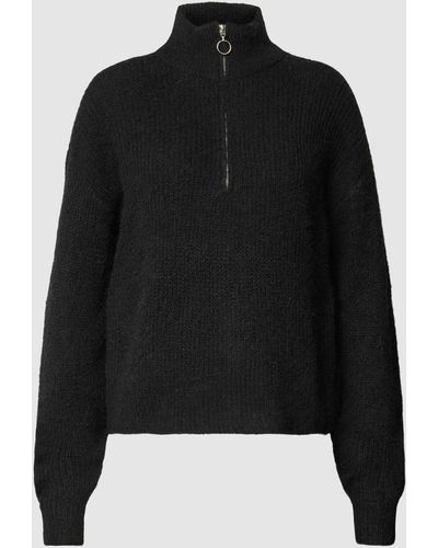 Vero Moda Gebreide Pullover Met Schipperskraag - Zwart