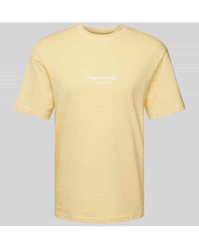 Jack & Jones T-Shirt mit Rundhalsausschnitt Modell 'JORVESTERBRO' - Gelb