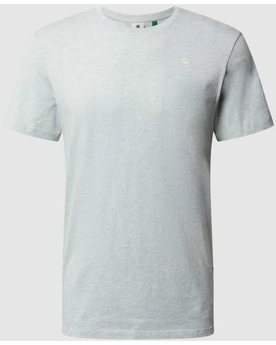 G-Star RAW Hemd mit Label-Stitching - Grau