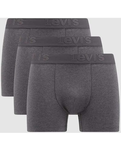 Levi's Trunks mit Stretch-Anteil im 3er-Pack - Grau
