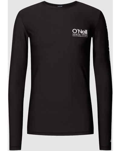 O'neill Sportswear Badeshirt mit Label-Print Modell 'Cali' - Schwarz