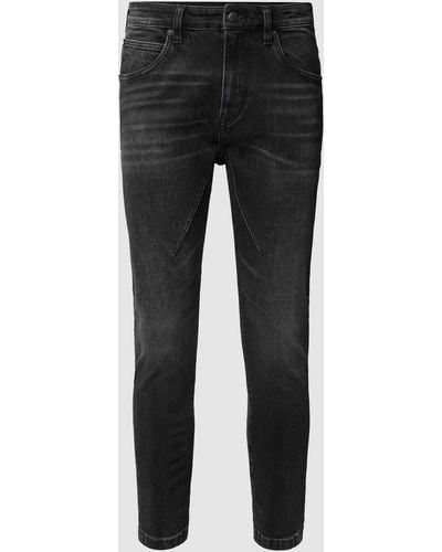 DRYKORN Slim Fit Jeans mit Stretch-Anteil Modell 'Wel' - Schwarz
