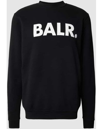 BALR Sweatshirt mit Label-Print - Schwarz