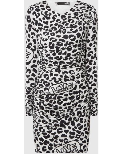 Love Moschino Kleid mit Leopardenmuster - Mehrfarbig