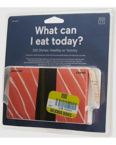 Doiy. Ticketbox 'what Can I Eat Today?' - Blauw