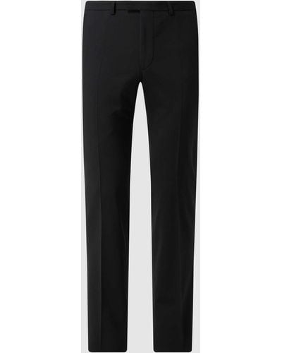 DIGEL Extra Slim Fit Pantalon Met Scheerwol - Zwart
