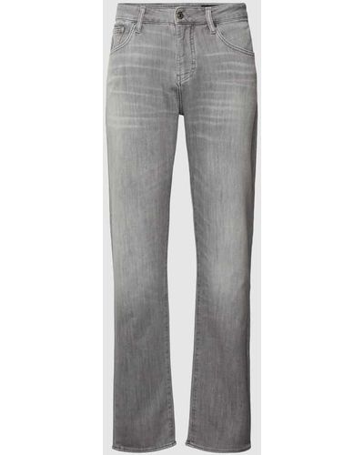 Armani Exchange Slim Fit Jeans im 5-Pocket-Design - Grau