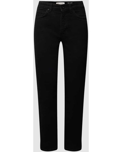 Marc O' Polo Straight Fit Jeans im 5-Pocket-Design - Schwarz