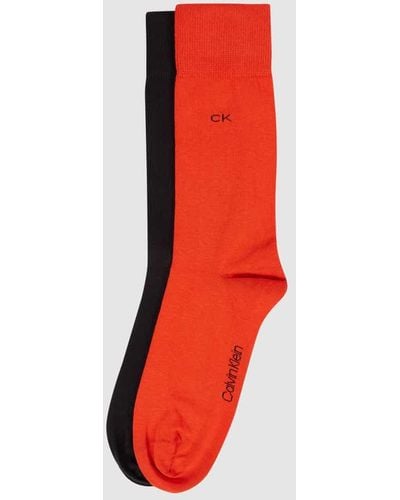 Calvin Klein Socken mit Stretch-Anteil im 2er-Pack - Rot