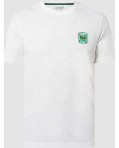 Lacoste Regular Fit T-shirt Met Logo - Wit