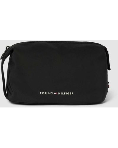 Tommy Hilfiger Handtasche mit Label-Schriftzug Modell 'SKYLINE' - Schwarz