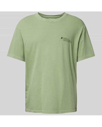 Thinking Mu T-Shirt mit Rundhalsausschnitt Modell 'ACACIA' - Grün
