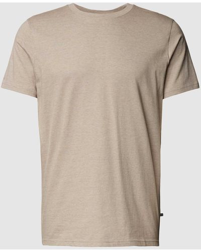Matíníque T-Shirt mit Label-Detail Modell 'Jermane' - Natur
