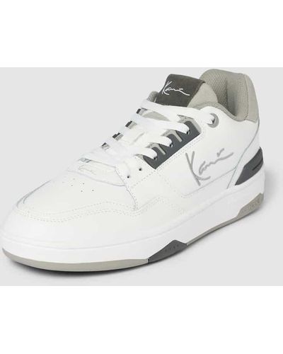 Karlkani Sneaker mit Label-Stitching Modell 'Lxry 2K' - Weiß