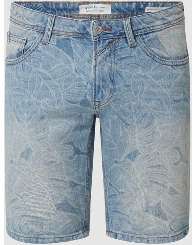 Tom Tailor Korte Regular Fit Jeans Van Katoen - Blauw