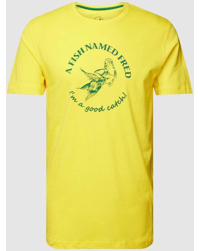 A fish named fred T-Shirt mit Rundhalsausschnitt - Gelb