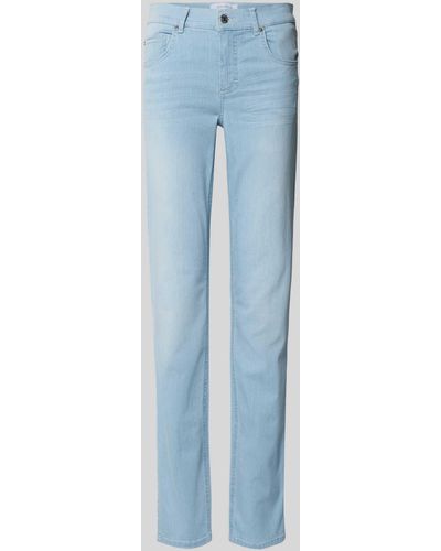 ANGELS Regular Fit Jeans im 5-Pocket-Design Modell 'Cici' - Blau