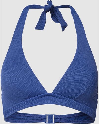 Esprit Bikinitop Met Structuurmotief - Blauw
