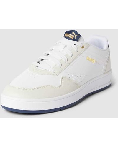 PUMA Sneaker mit Label-Detail Modell 'Court' - Weiß
