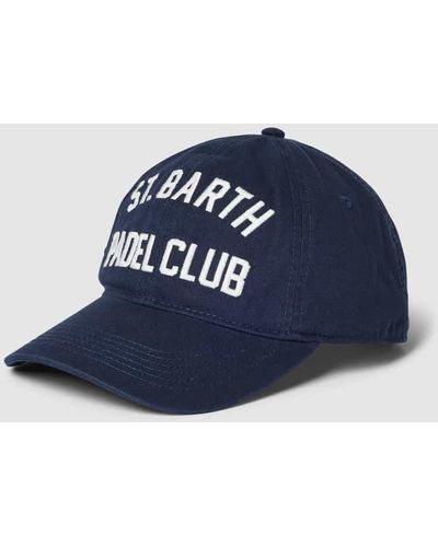 Mc2 Saint Barth Basecap mit Label-Stitching Modell 'CATCHER' - Blau