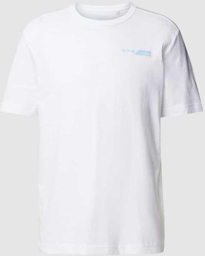 Tom Tailor T-Shirt mit Rundhalsausschnitt - Weiß