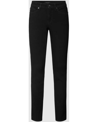 Cambio Coloured Skinny Fit Jeans mit Stretch-Anteil Modell PARLA - Schwarz