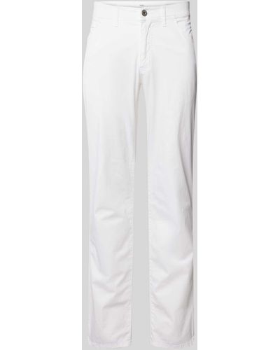 Brax Five Pocket Hose mit französischen Eingrifftaschen Modell 'CADIZ' - Weiß