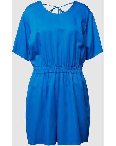 Marc O' Polo Playsuit Met Tailleband - Blauw