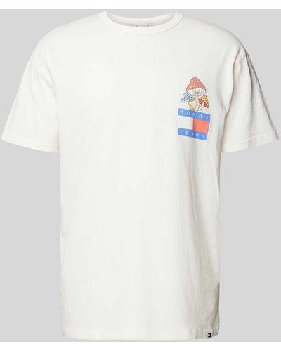 Tommy Hilfiger T-Shirt mit Statement-Print - Weiß