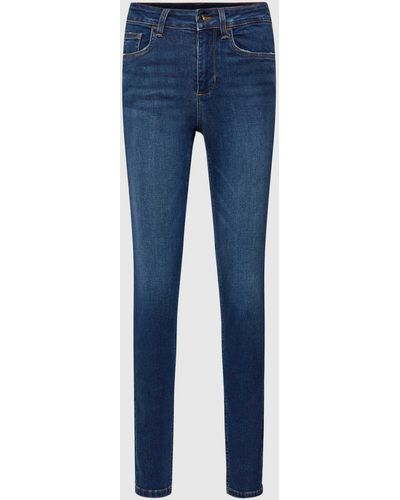 Liu Jo Skinny Fit Jeans mit Kontrastnähten - Blau