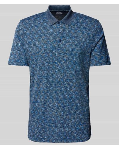 RAGMAN Regular Fit Poloshirt mit Brusttasche - Blau