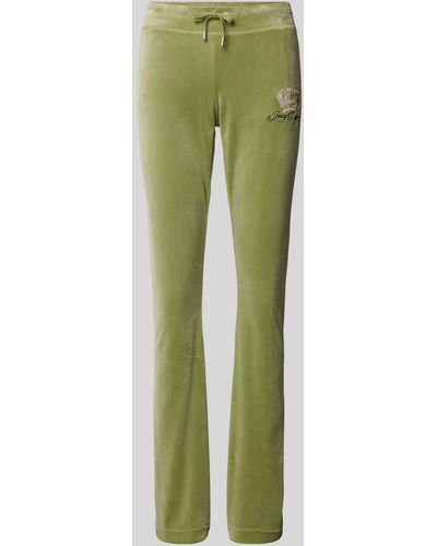 Juicy Couture Sweatpants Met Labelstitching - Groen