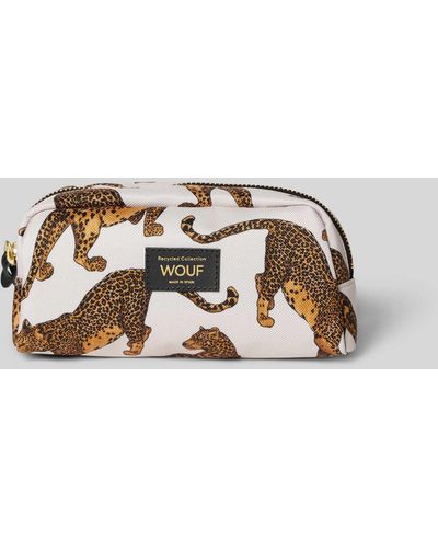 Wouf Kosmetiktasche mit Animal-Print Modell 'The Leopard' - Mehrfarbig