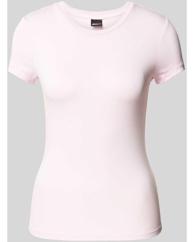 Gina Tricot T-shirt Met Ronde Hals - Roze