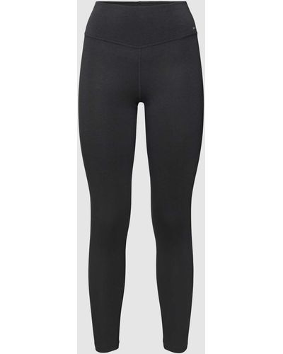 SKINY Thermoleggings mit Label-Print - Schwarz